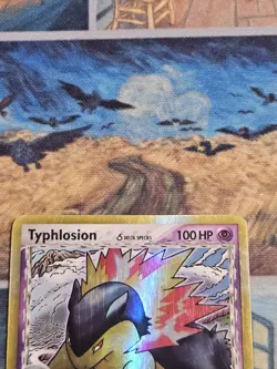 Pokemon TCG Typhlosion EX Dragon Frontiers Holo Card 12/101 Delta Species LP - Image 3