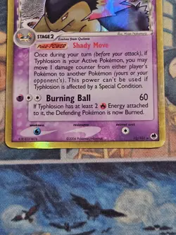 Pokemon TCG Typhlosion EX Dragon Frontiers Holo Card 12/101 Delta Species LP - Image 4
