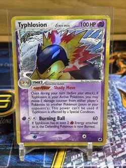 Pokemon TCG Typhlosion (Delta Species) EX Dragon Frontiers 12/101 Holo Damage - Image 1