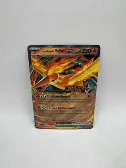 Pokemon TCG Team Rockets Moltres EX Destined Rivals 031/182 Stamped UPC Promo - Image 1