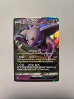 Pokemon TCG Espeon GX Card 61/149 Sun & Moon Base Set - Image 1