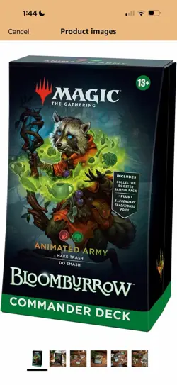 Magic: The Gathering Bloomburrow Commander Deck - Animated Army (100-Card Deck - Image 1