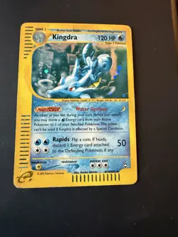 Kingdra Holo Rare Aquapolis Pokemon Card - Image 1