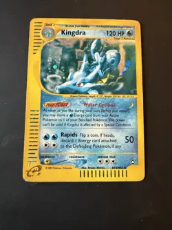 Kingdra Holo Rare Aquapolis Pokemon Card - Image 3