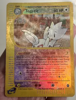 HP Togetic 39/147 Reverse Holo Aquapolis AUTHENTIC Pokemon Card - Image 3