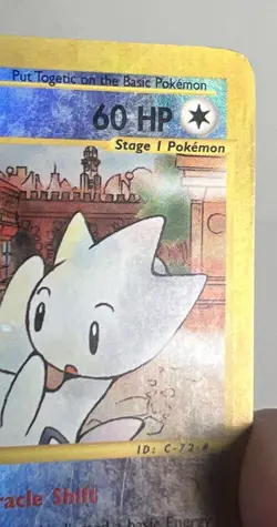 HP Togetic 39/147 Reverse Holo Aquapolis AUTHENTIC Pokemon Card - Image 4