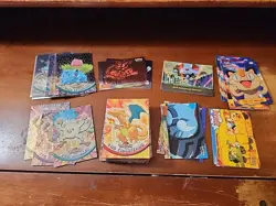 70 + Topps Blue,Black and Red Label Pokemon cards + foils & subset cards - Image 1