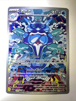 Palafin ILLUSTRATION RARE FULL ART HOLO 200/197 Pokemon TCG Card OBF Near Mint - Image 1