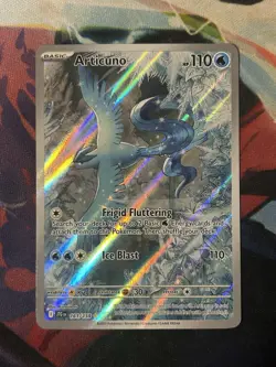 Pokemon Trading Card TCG Articuno Full Art Holo 161/159 Nintendo 2025 NM - Image 1