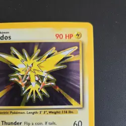 Pokemon TCG Zapdos Base Set Holo Card 16/102 Unlimited Rare, Lightly Played - Image 4