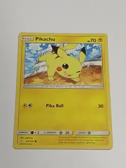 Pikachu 54/214 Non Holo SM - Unbroken Bonds - Pokemon Card - NM - Image 1