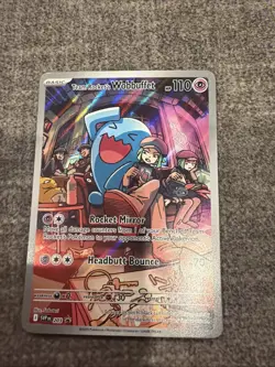 Team Rocket's Wobbuffet 203 Sv: Scarlet & Violet Promo Cards Holo - Image 1
