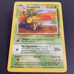 Exeggutor 39/130 Moderately Played Uncommon Base Set 2 Pokemon Card - Image 1