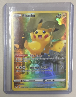 Pokemon TCG Crown Zenith Pikachu Full Art Holo Rare Card GG30/GG70 NM Condition - Image 1