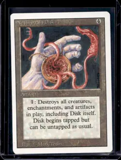 1993 Magic: The Gathering Unlimited Nevinyrral's Disk #NNO - Image 1