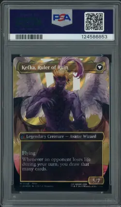 2025 MTG Final Fantasy EN Character Borderless Surge Foil #0543 Kefka PSA 10 - Image 2