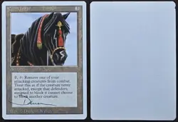 Signed MtG Magic Dameon Willich Artist Proof _ Revised _ EBONY HORSE _HTF 1/100! - Image 1