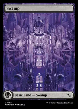 x4 Swamp (0274) L MTG Murders at Karlov Manor M/NM, English - Image 1