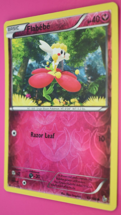 Pokemon TCG Flabebe Reverse Holo XY Flashfire (63/106) 2014 Never Played NM - Image 2