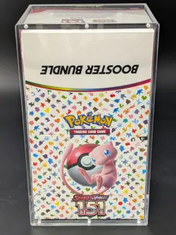 Pokemon 151 SV3.5 Booster Bundle Display Factory Sealed Case W/Acrylic Case - Image 1