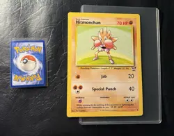 2002 Hitmonchan 2 Jumbo Pokemon Card Gold Winner Oversized Vintage Nintendo - Image 1
