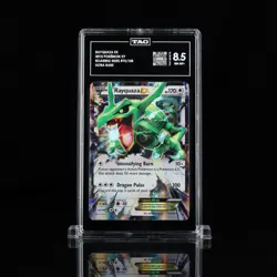 2015 POKEMON XY ROARING SKIES #75 RAYQUAZA EX TAG 8.5 - Image 1