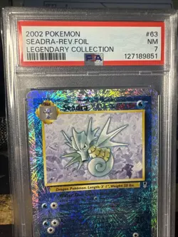 Seadra 63/110 Legendary Collection Reverse Holo 2002 Pokemon PSA 7 - Image 3