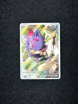 2023 Pokemon SV Black Star Promos N's Zorua #189 Destined Rivals ETB Promo - Image 1