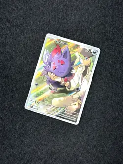 2023 Pokemon SV Black Star Promos N's Zorua #189 Destined Rivals ETB Promo - Image 3