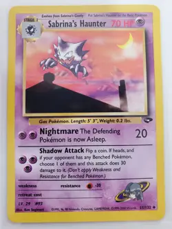 Sabrina's Haunter Gym Challenge 55/132 LP Pokemon TCG - Image 1