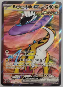 Raging Bolt ex 196/162 SV05: Pokemon Temporal Forces Holo NM - Image 1