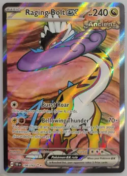 Raging Bolt ex 196/162 SV05: Pokemon Temporal Forces Holo NM - Image 3