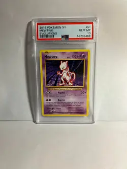 2016 Pokemon XY Mewtwo 51/108 Evolutions PSA 10 GEM MINT - Image 1