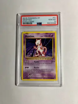 2016 Pokemon XY Mewtwo 51/108 Evolutions PSA 10 GEM MINT - Image 2