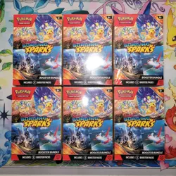 Pokemon Surging Sparks Booster Bundle Lot Of 6 Booster Box Equivalent 36 Packs - Image 1