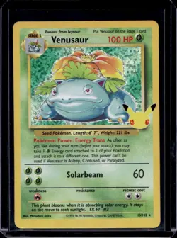 2021 Pokemon SWSH Celebrations Venusaur Classic Collection #15/102 - Image 1