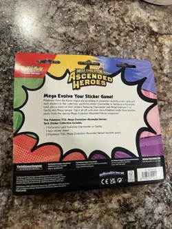 Pokemon TCG Ascended Heroes Sticker Tech Collection Charmander - Image 2