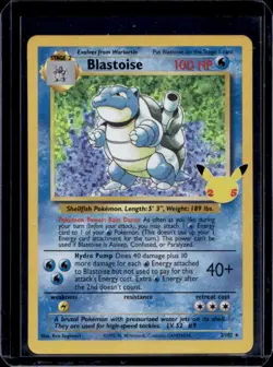 2021 Pokemon SWSH Celebrations Blastoise Classic Collection #2/102 - Image 1