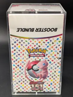 Pokemon 151 SV3.5 Booster Bundle Display Factory Sealed Case W/Acrylic Case - Image 1