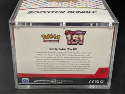 Pokemon 151 SV3.5 Booster Bundle Display Factory Sealed Case W/Acrylic Case - Image 3