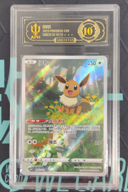 APH Black 10 Pokemon Chinese exclusive Eevee Gem Pack Vol.2 01 15/15 CBB2C - Image 1