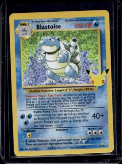 2021 Pokemon SWSH Celebrations Blastoise Classic Collection #2/102 - Image 1