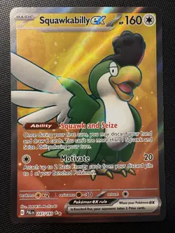 2023 Pokemon Paldea Evolved Squawkabilly EX 247/193 ULTRA RARE FULL ART HOLO! - Image 1