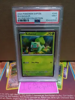 Pokemon 2023 151 Bulbasaur Cosmos Holo Promo #SVP046 PSA 9 Mint - Image 3