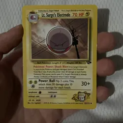 Gym Challenge 52/132 Lt. Surge's Electrode Pokemon UNLIMITED - Image 1