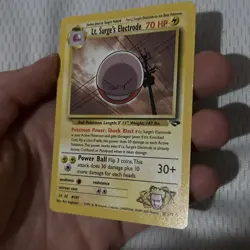 Gym Challenge 52/132 Lt. Surge's Electrode Pokemon UNLIMITED - Image 2