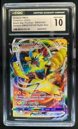 2019-2023 Pokemon SWSH Black Star Promos Zeraora #SWSH264 CGC 10 - Image 1