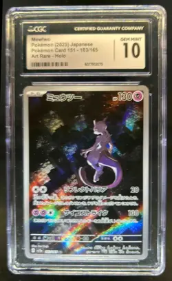 2023 Pokemon SV 151 Japanese Mewtwo Art Rare #183/165 CGC 10 - Image 1