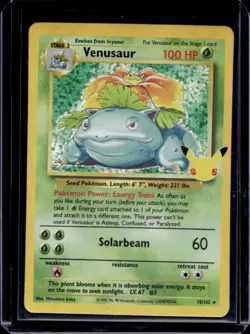 2021 Pokemon SWSH Celebrations Venusaur Classic Collection #15/102 - Image 1