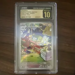 Pokemon Charjabug CGC Pristine 10 Cyber Judge 076/071 Art Rare Holo Japanese - Image 1